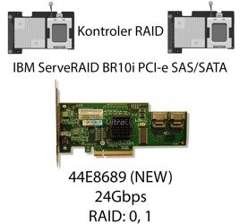 Kontroler RAID IBM ServeRAID BR10i PCI-e SAS/SATA 24Gbps - 44E8689
