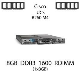 Pamięć RAM 8GB DDR3 dedykowana do serwera Cisco UCS B260 M4, RDIMM, 1600MHz, 1.35V