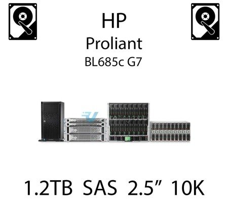 1.2TB 2.5" dedykowany dysk serwerowy SAS do serwera HP ProLiant BL685c G7, HDD Enterprise 10k - 693648-B21 (REF)