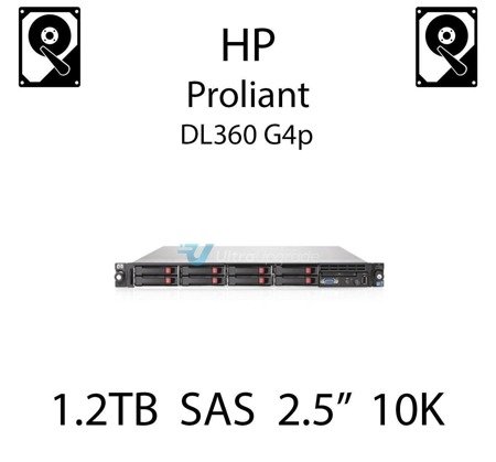 1.2TB 2.5" dedykowany dysk serwerowy SAS do serwera HP ProLiant DL360 G4p, HDD Enterprise 10k - 718291-001 (REF)