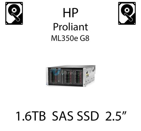 1.6TB 2.5" dedykowany dysk serwerowy SAS do serwera HP ProLiant ML350e G8, SSD Enterprise  - 780436-001 (REF)