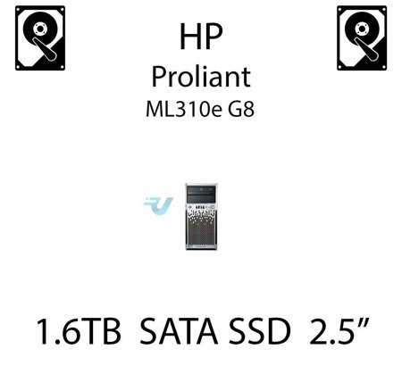 1.6TB 2.5" dedykowany dysk serwerowy SATA do serwera HP ProLiant ML310e G8, SSD Enterprise  - 757381-001 (REF)