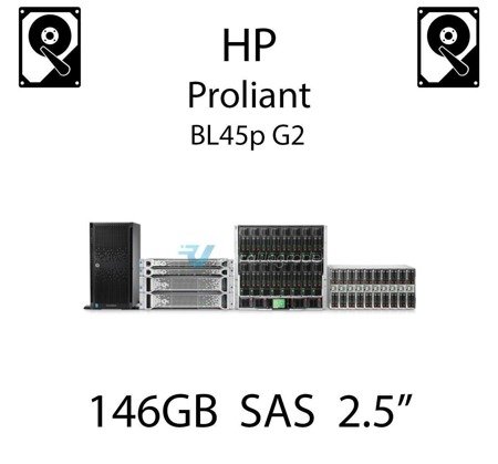 146GB 2.5" dedykowany dysk serwerowy SAS do serwera HP ProLiant BL45p G2, HDD Enterprise , 300MB/s - 431958-B21 (REF)