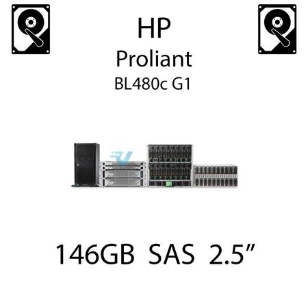 146GB 2.5" dedykowany dysk serwerowy SAS do serwera HP ProLiant BL480c G1, HDD Enterprise , 300MB/s - 431958-B21