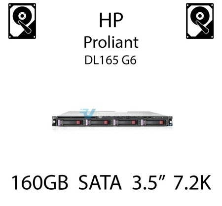 160GB 3.5" dedykowany dysk serwerowy SATA do serwera HP ProLiant DL165 G6, HDD Enterprise 7.2k, 150MB/s - 349238-B21