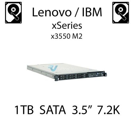 1TB 3.5" dedykowany dysk serwerowy SATA do serwera Lenovo / IBM System x3550 M2, HDD Enterprise 7.2k, 300MB/s - 43W7626 (REF)