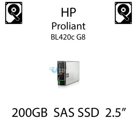 200GB 2.5" dedykowany dysk serwerowy SAS do serwera HP ProLiant BL420c G8, SSD Enterprise  - 802578-B21 (REF)