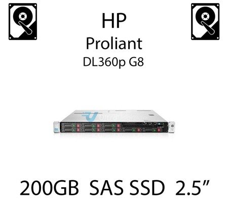 200GB 2.5" dedykowany dysk serwerowy SAS do serwera HP ProLiant DL360p G8, SSD Enterprise  - 779164-B21