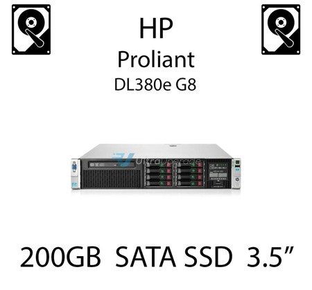 200GB 3.5" dedykowany dysk serwerowy SATA do serwera HP ProLiant DL380e G8, SSD Enterprise , 6Gbps - 804616-B21 (REF)