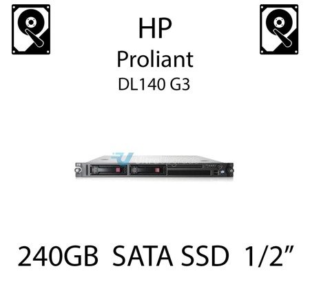 240GB dedykowany dysk serwerowy SATA do serwera HP ProLiant DL140 G3, SSD Enterprise , 6Gbps - 728737-B21