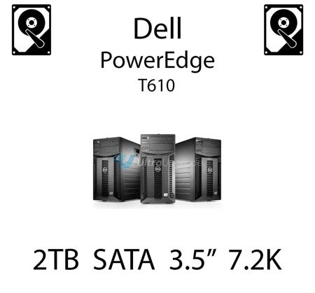 2TB 3.5" dedykowany dysk serwerowy SATA do serwera Dell PowerEdge T610, HDD Enterprise 7.2k, 6Gbps - 835R9 (REF)
