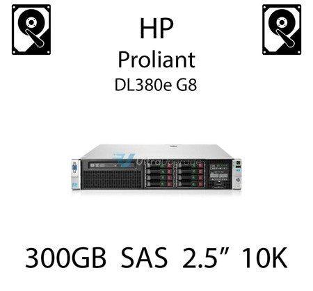 300GB 2.5" dedykowany dysk serwerowy SAS do serwera HP ProLiant DL380e G8, HDD Enterprise 10k, 12Gbps - 785067-B21 (REF)