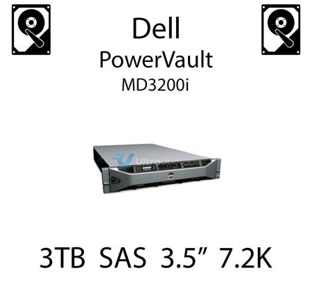 3TB 3.5" dedykowany dysk serwerowy SAS do serwera Dell PowerVault MD3200i, HDD Enterprise 7.2k, 6Gbps - 698PM (REF)