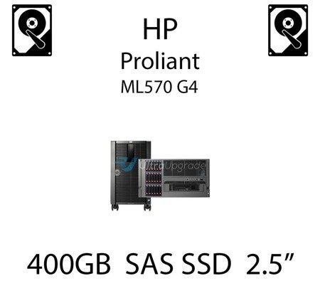 400GB 2.5" dedykowany dysk serwerowy SAS do serwera HP ProLiant ML570 G4, SSD Enterprise  - 632636-001 (REF)