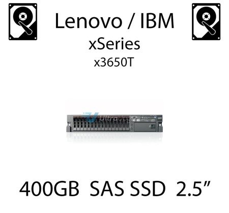400GB 2.5" dedykowany dysk serwerowy SAS do serwera Lenovo / IBM System x3650T, SSD Enterprise , 600MB/s - 49Y6149 (REF)