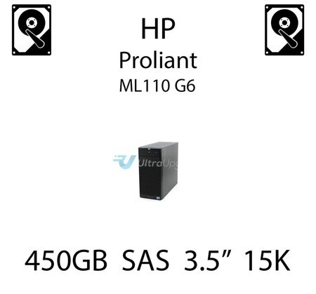 450GB 3.5" dedykowany dysk serwerowy SAS do serwera HP ProLiant ML110 G6, HDD Enterprise 15k - 517353-001