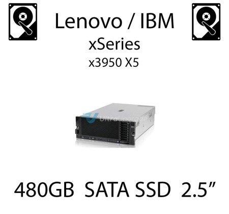 480GB 2.5" dedykowany dysk serwerowy SATA do serwera Lenovo / IBM System x3950 X5, SSD Enterprise , 600MB/s - 00AJ365 (REF)