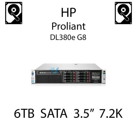 6TB 3.5" dedykowany dysk serwerowy SATA do serwera HP ProLiant DL380e G8, HDD Enterprise 7.2k, 6Gbps - 753874-B21 (REF)