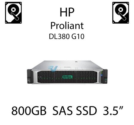 800GB 3.5" dedykowany dysk serwerowy SAS do serwera HP Proliant DL380 G10, SSD Enterprise , 1.2GB/s - 872378-B21 (REF)