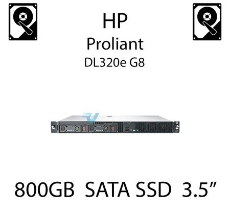 800GB 3.5" dedykowany dysk serwerowy SATA do serwera HP ProLiant DL320e G8, SSD Enterprise , 6Gbps - 804674-B21 (REF)