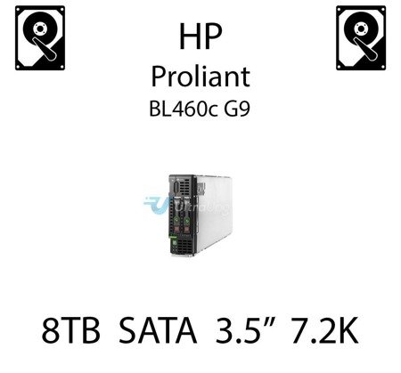 8TB 3.5" dedykowany dysk serwerowy SATA do serwera HP ProLiant BL460c G9, HDD Enterprise 7.2k, 6Gbps - 793695-B21 (REF)