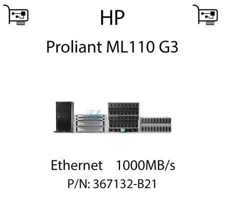 Karta sieciowa Ethernet 1000MB/s dedykowana do serwera HP Proliant ML110 G3 - 367132-B21