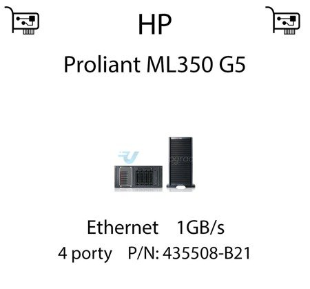 Karta sieciowa Ethernet 1GB/s dedykowana do serwera HP Proliant ML350 G5 (REF) - 435508-B21
