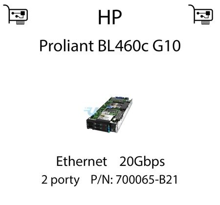 Karta sieciowa Ethernet 20Gbps dedykowana do serwera HP Proliant BL460c G10 - 700065-B21