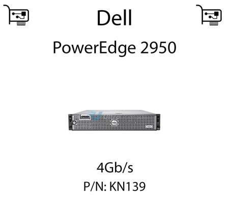 Kontroler sieciowy HBA  4Gb/s dedykowany do serwera Dell PowerEdge 2950 (REF) - KN139