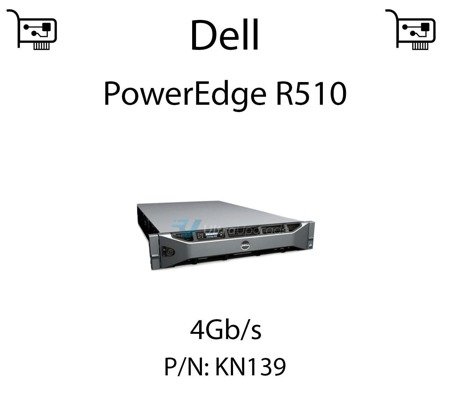 Kontroler sieciowy HBA  4Gb/s dedykowany do serwera Dell PowerEdge R510 (REF) - KN139