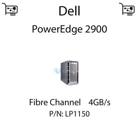Kontroler sieciowy HBA Fibre Channel 4GB/s dedykowany do serwera Dell PowerEdge 2900 - LP1150