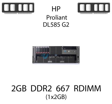 Pamięć RAM 2GB DDR2 dedykowana do serwera HP ProLiant DL585 G2, RDIMM, 667MHz, 1.8V